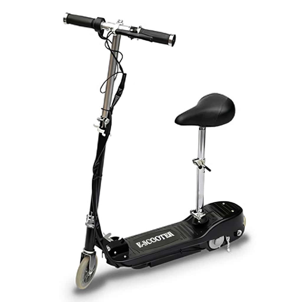 Elektrisk sparkcykel med sadel 120 W svart