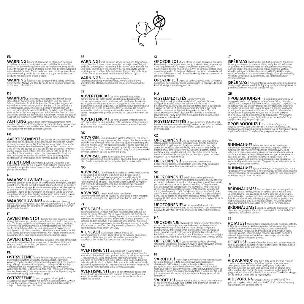 Rullgardin brun 80 x 175 cm mörkläggande