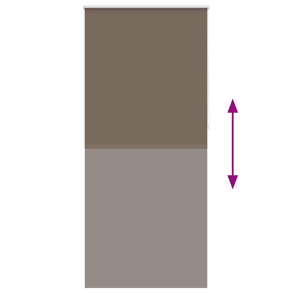 Rullgardin brun 100 x 230 cm mörkläggande