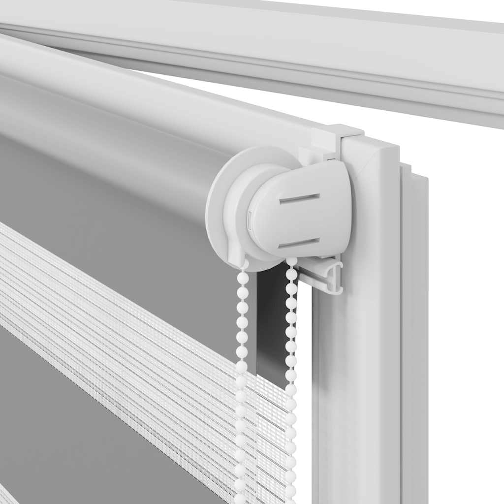 Rullgardin randig grå 50 x 100 cm transparent