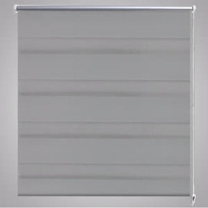 Rullgardin randig grå 60 x 100 cm transparent