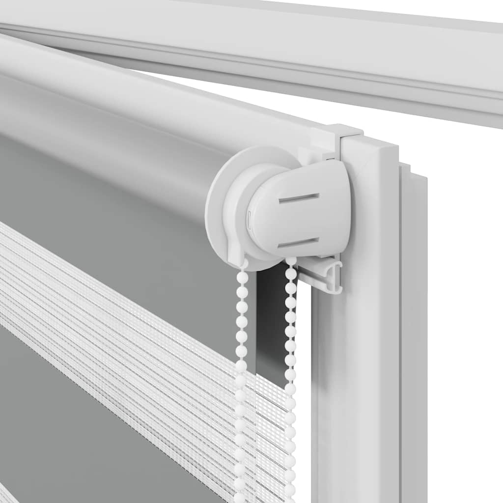Rullgardin randig grå 70 x 120 cm transparent
