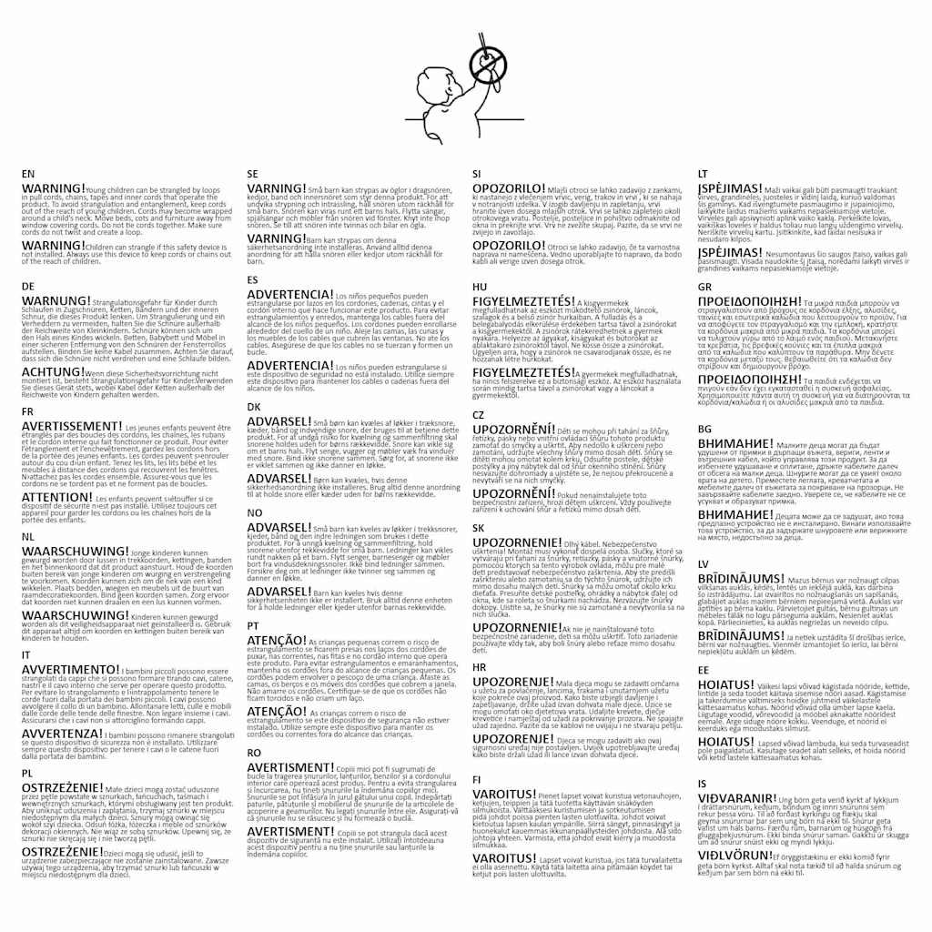 Rullgardin randig vit 80 x 150 cm transparent