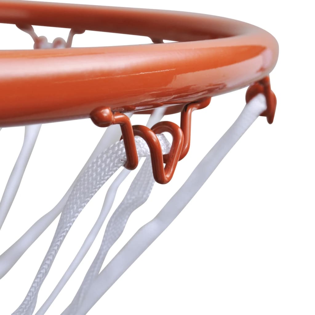 Basketkorg med orange nät 45 cm