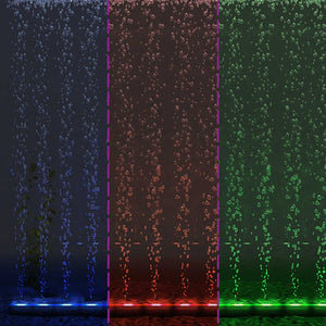 Dränkbar akvariumlampa med bubblor RGB LED 32 cm