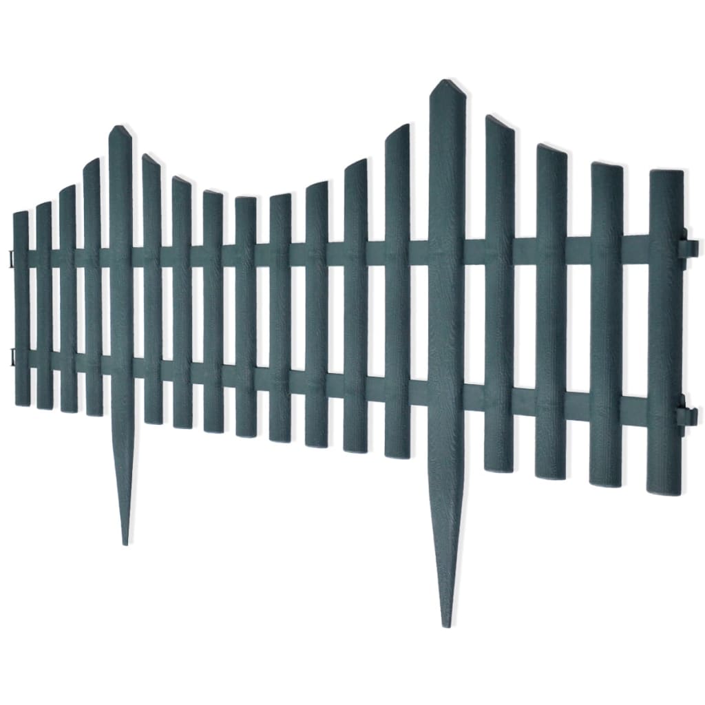 Trädgårdskanter 17 st 10 m grön