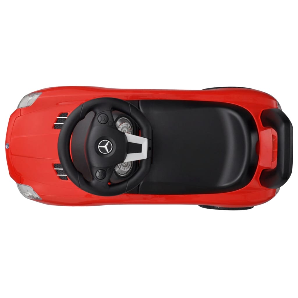 Trampbil för barn röd