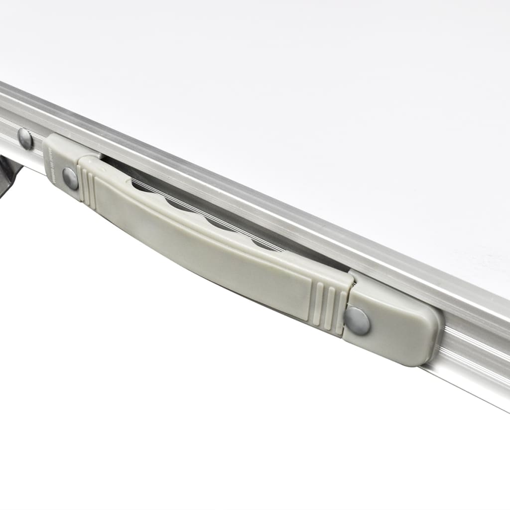 Campingbord med 6 stolar, hopfällbar och justerbar i höjd) 180 x 60 cm