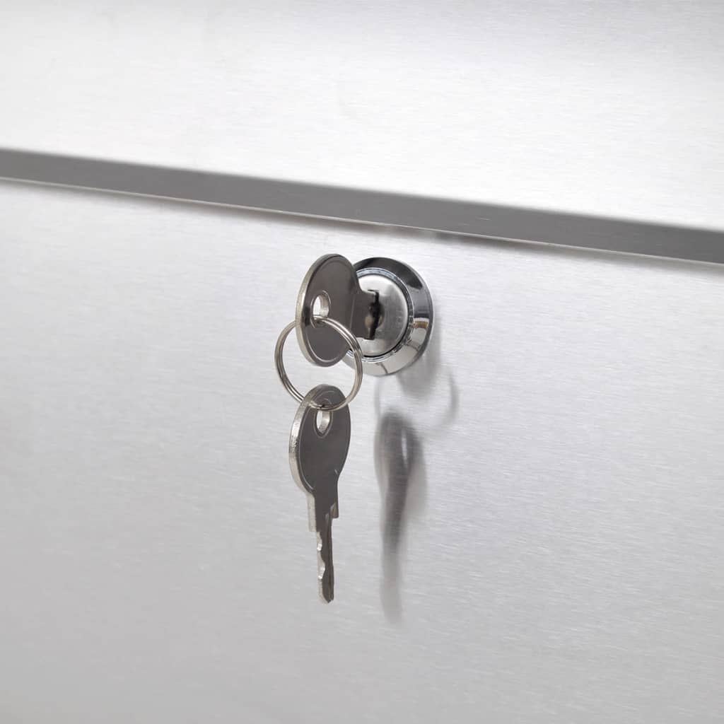 Brevlåda i rostfritt stål