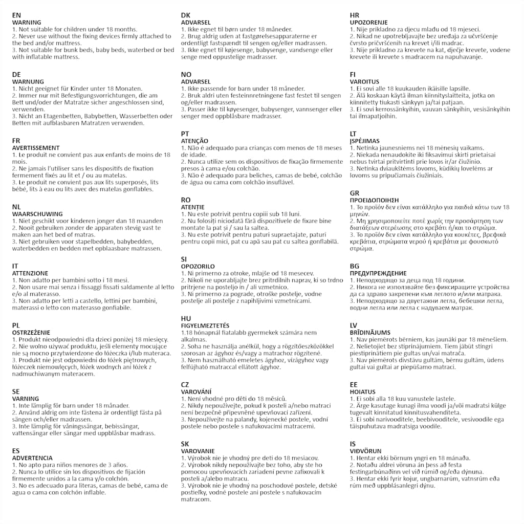 Sängskena för barnsäng 102 x 42 cm blå