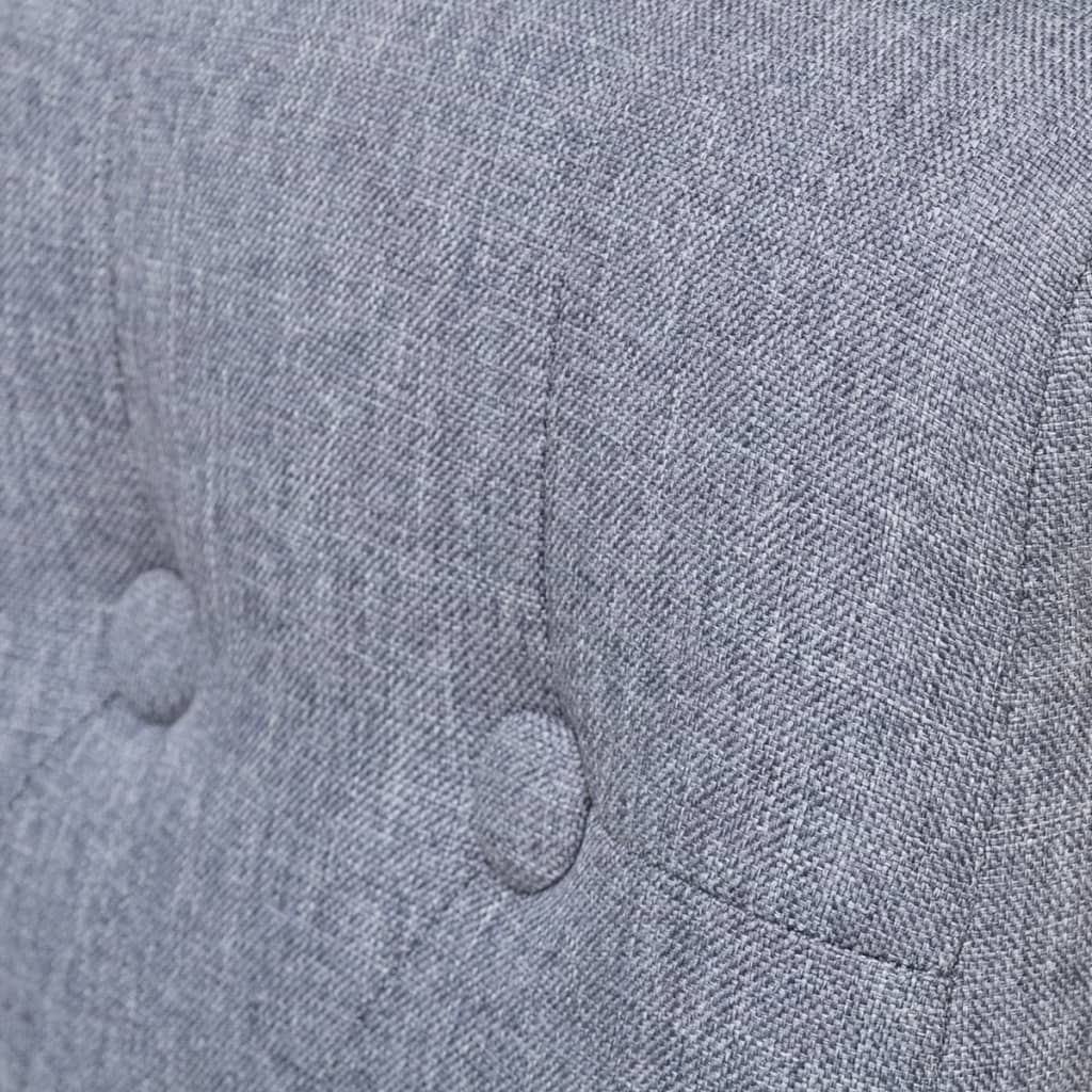 Matstolar 6 st ljusgrå tyg