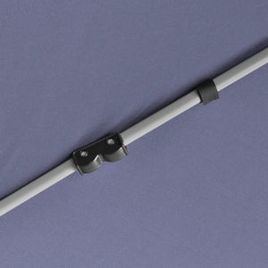 Pop-Up Partytält med 6 sidoväggar sexkantigt 3,6x3,1 m mörkblå