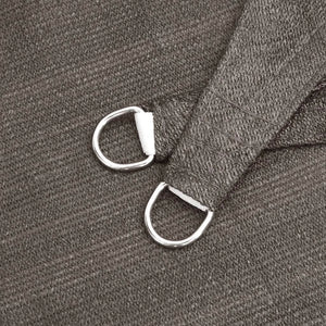 Solsegel HDPE rektangulärt 4x6 m antracit