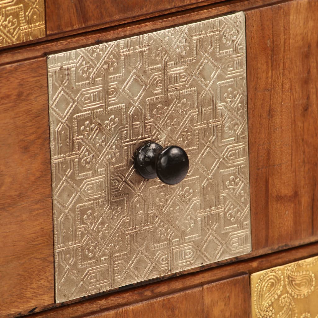 Byrå 60x30x75 cm massivt akaciaträ