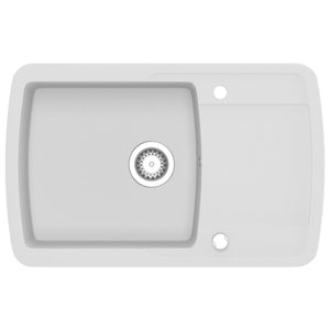 Diskho granit enkel vit