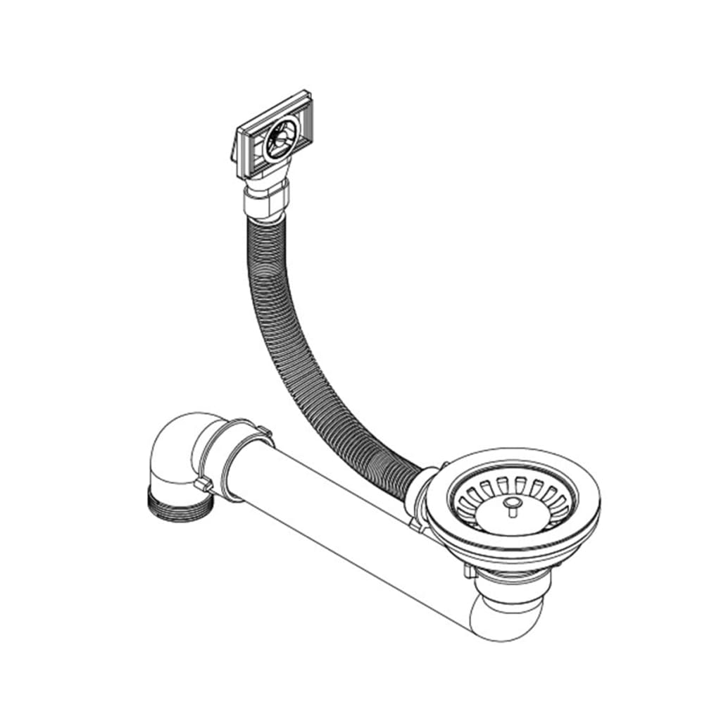 Diskho granit rund enkel vit