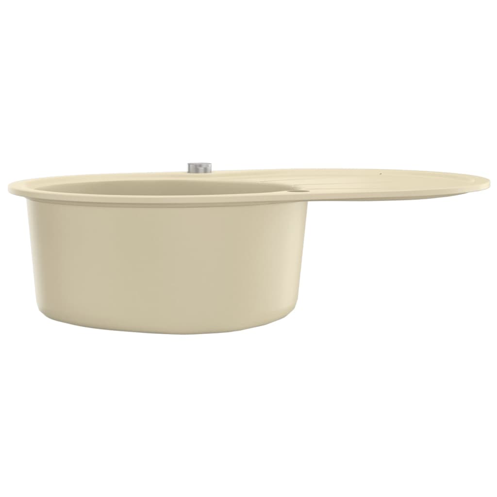 Diskho granit enkel oval beige