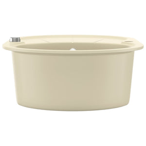 Diskho granit enkel oval beige