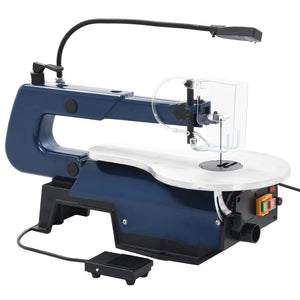 Elektrisk figursåg med fotpedal och LED-lampa 125 W