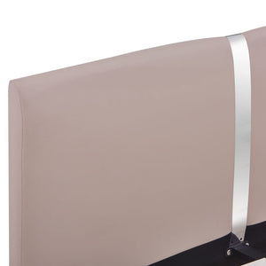 Sängram utan madrass cappuccino konstläder 140x200 cm