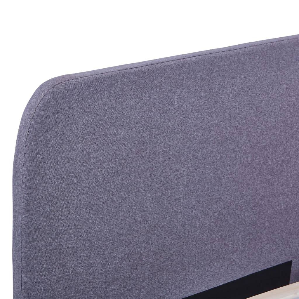 Sängram utan madrass ljusgrå tyg 180x200 cm