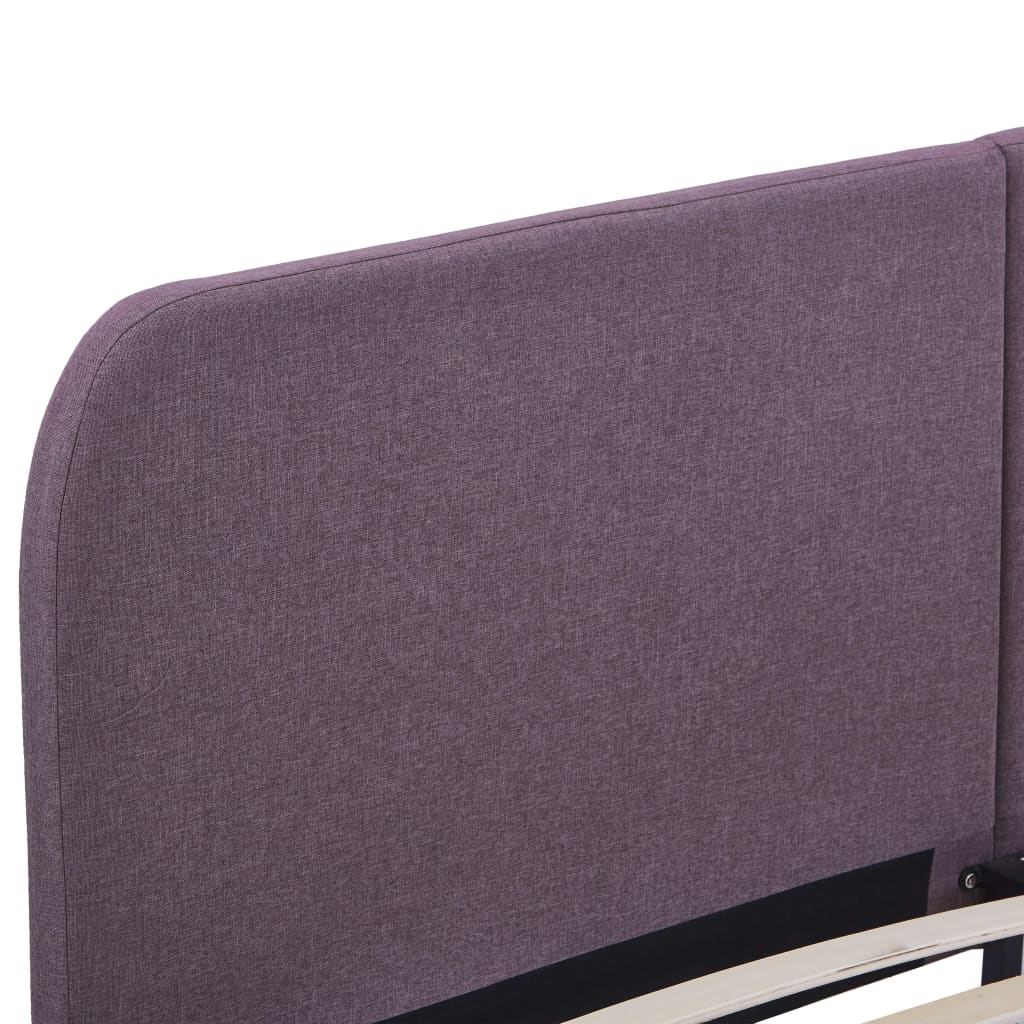 Sängram utan madrass taupe tyg 180x200 cm