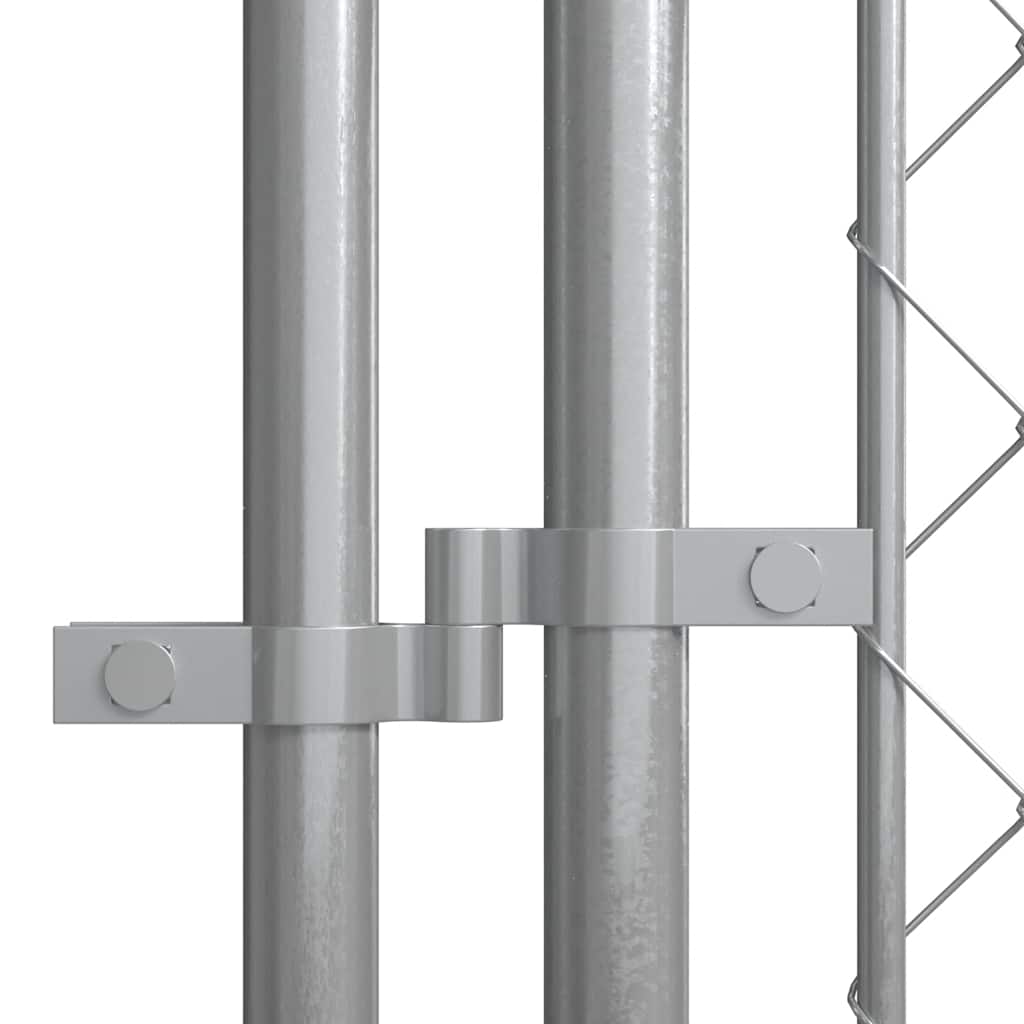 Hundgård med tak för utomhusbruk 7,6x3,8x2,3 m