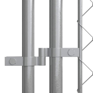 Hundgård med tak för utomhusbruk 7,6x3,8x2,3 m