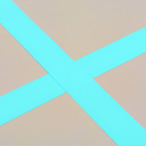 Uppblåsbar gymnastikmatta med pump 800x100x10 cm PVC grön