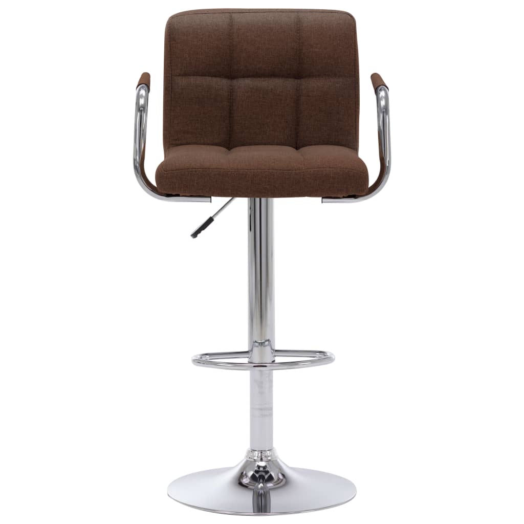 Barstolar 2 st brun tyg