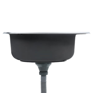 Diskbänk med sil och vattenlås rostfritt stål