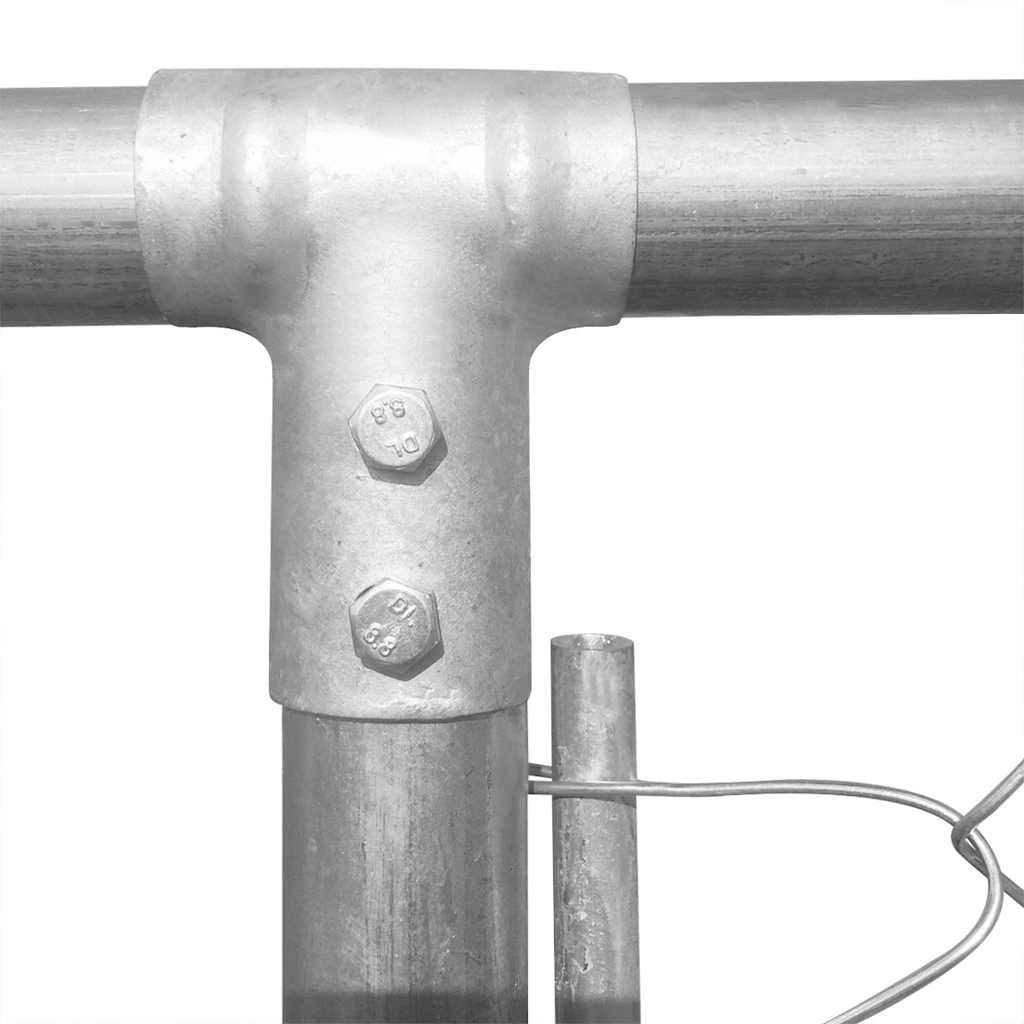 Hundgård för utomhusbruk galvaniserat stål 570x570x185 cm