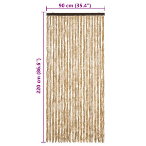 Insektsdraperi beige 90x220 cm chenille