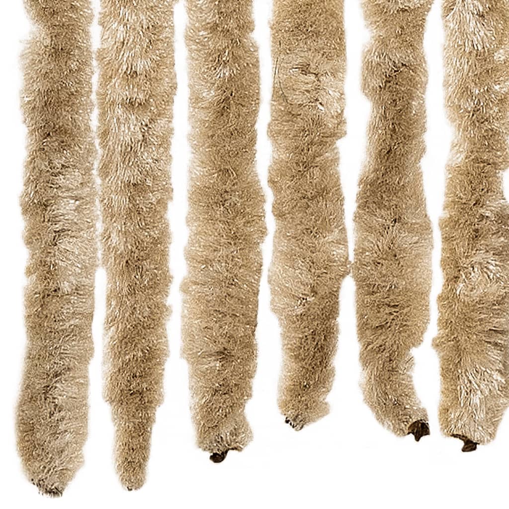 Insektsdraperi beige 100x220 cm chenille