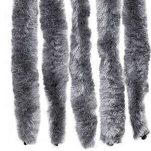 Insektsdraperi silver 56x185 cm chenille