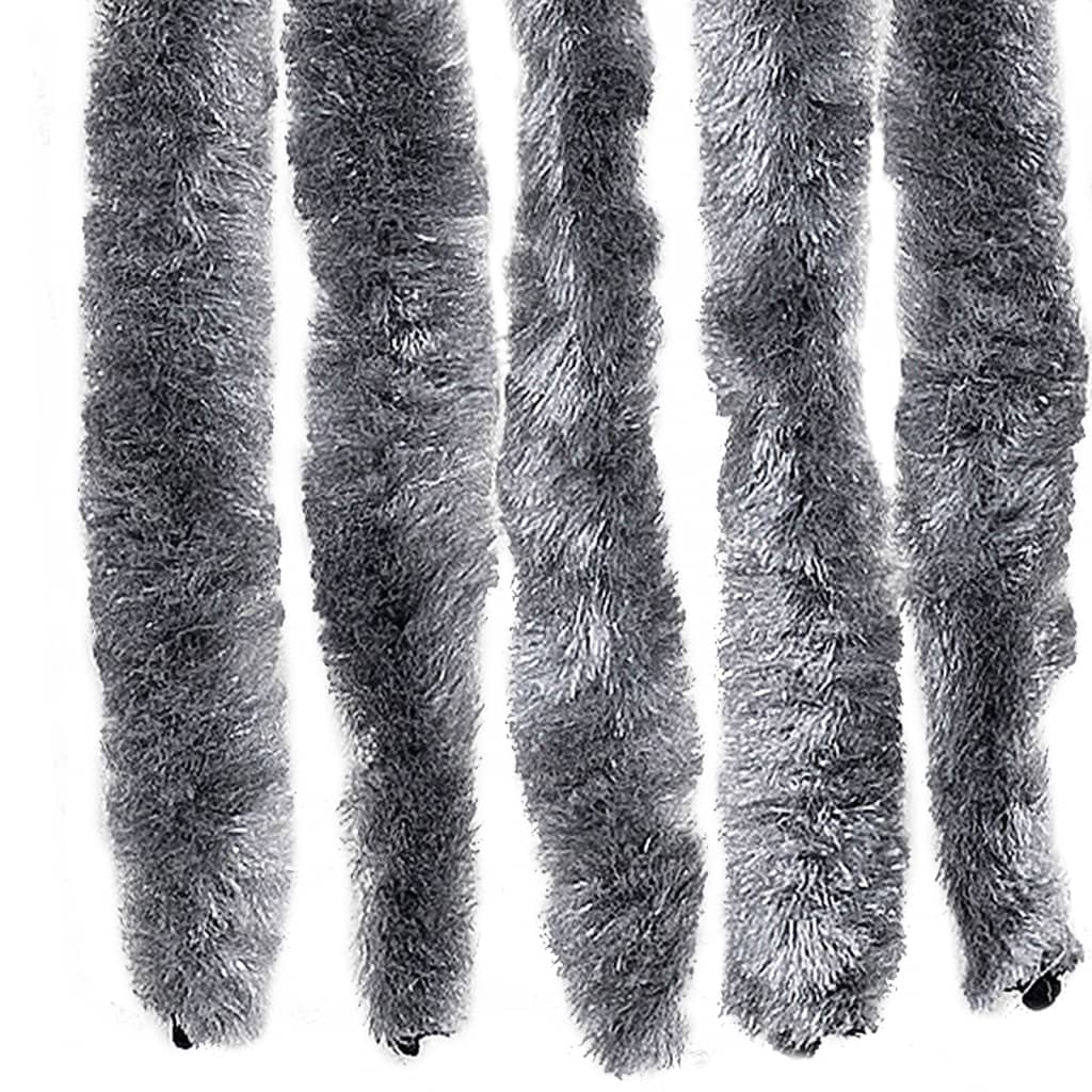 Insektsdraperi silver 90x220 cm chenille