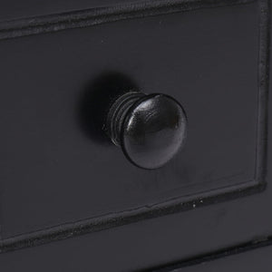 Sidobord svart 40x40x40 cm paulownia