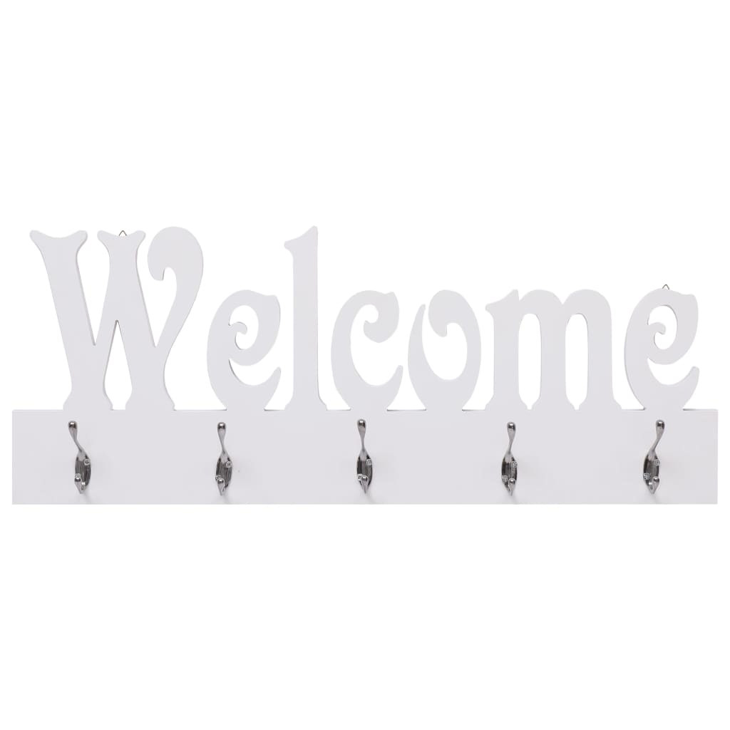 Väggkrokar WELCOME vit 74x29,5 cm