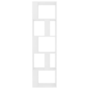 Bokhylla/Rumsavdelare vit 45x24x159 cm konstruerat trä