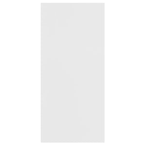 Bokhylla/skänk vit 66x30x130 cm konstruerat trä