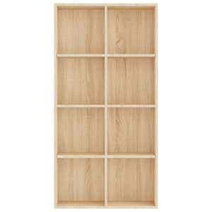 Bokhylla/skänk sonoma-ek 66x30x130 cm konstruerat trä