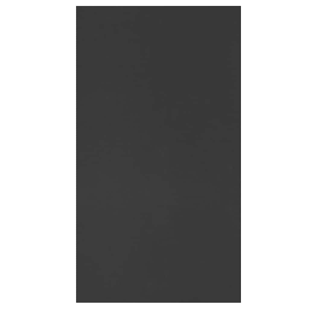 Bokhylla/skänk svart 50x25x80 cm konstruerat trä