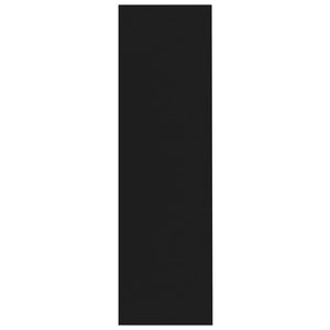 Bokhylla svart 97,5x29,5x100 cm konstruerat trä