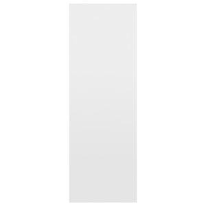 Bokhylla/skänk vit högglans 66x30x98 cm konstruerat trä