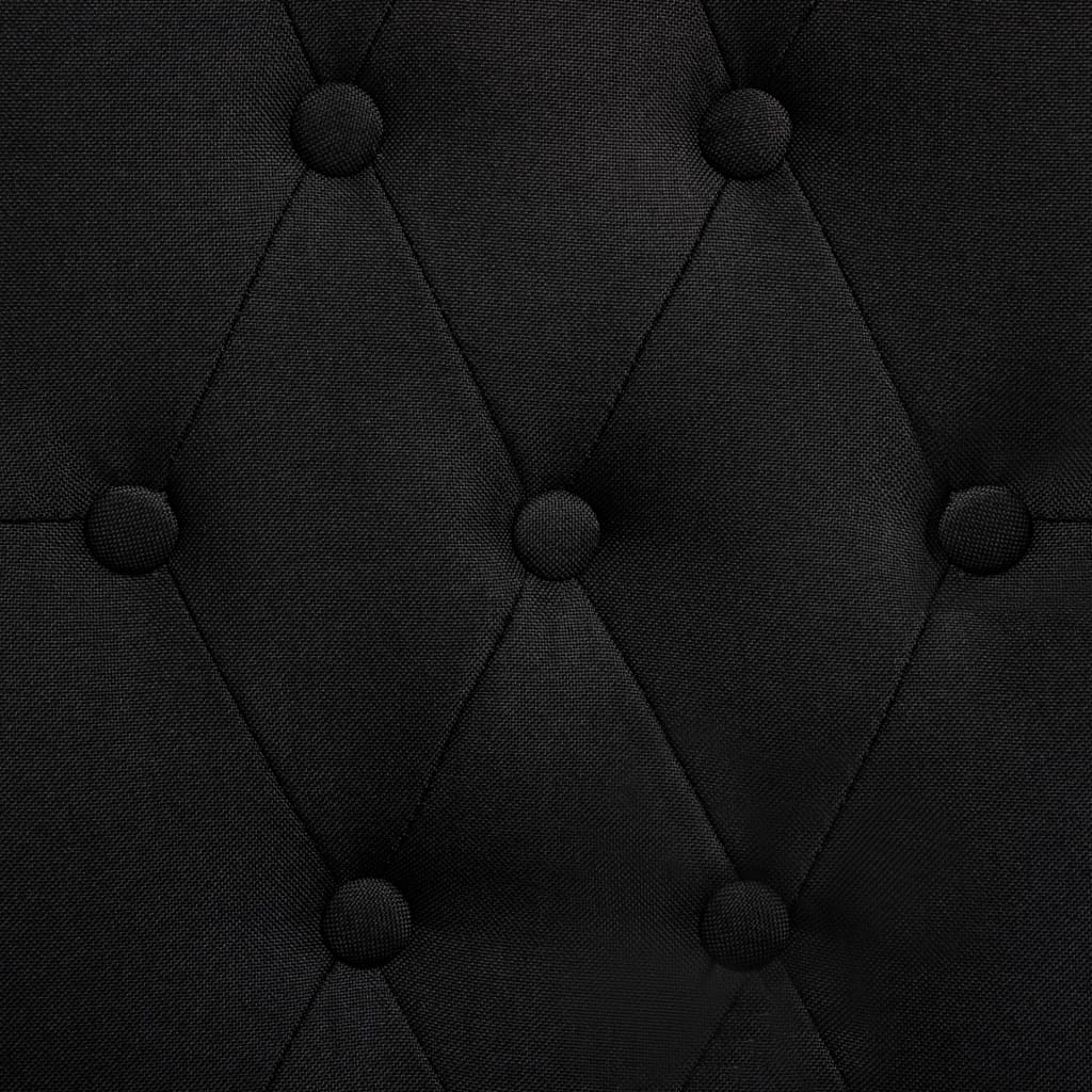 Matstolar 4 st svart tyg