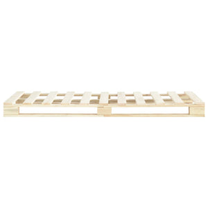 Pallsäng utan madrass massiv furu 120x200 cm