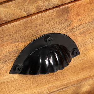 Bokhylla med 4 hyllor&6 lådor 122x36x181 cm massivt mangoträ