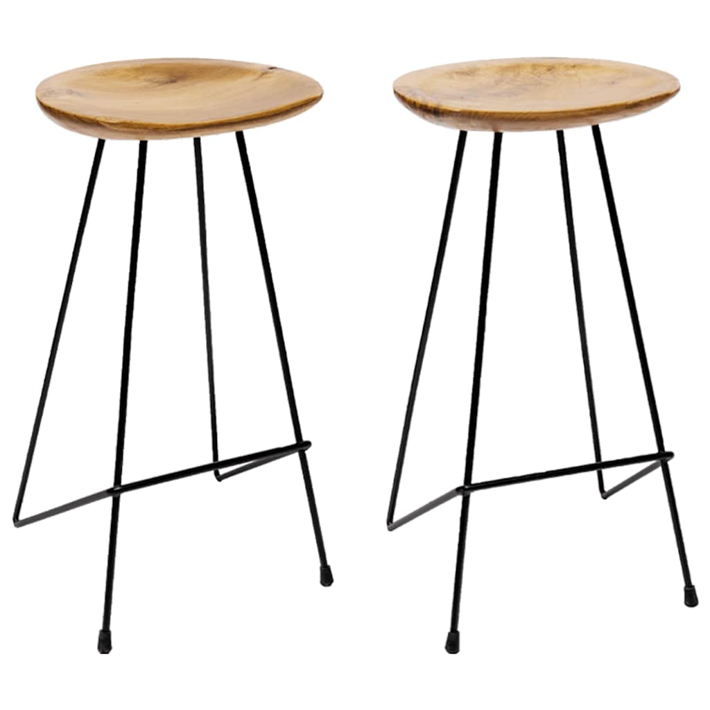 Barstolar 2 st massiv teak