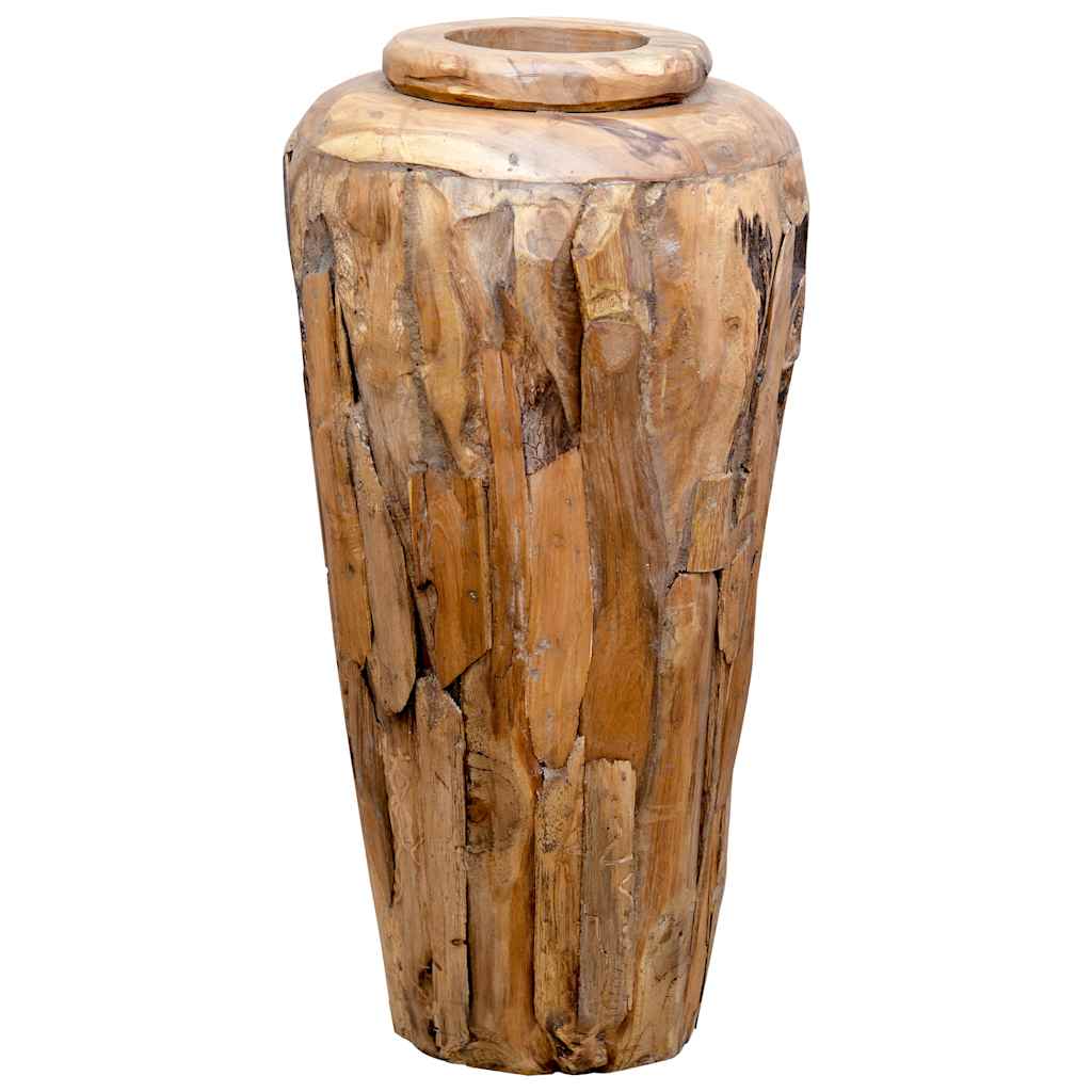 Dekorativ vas 40x80 cm massiv teak