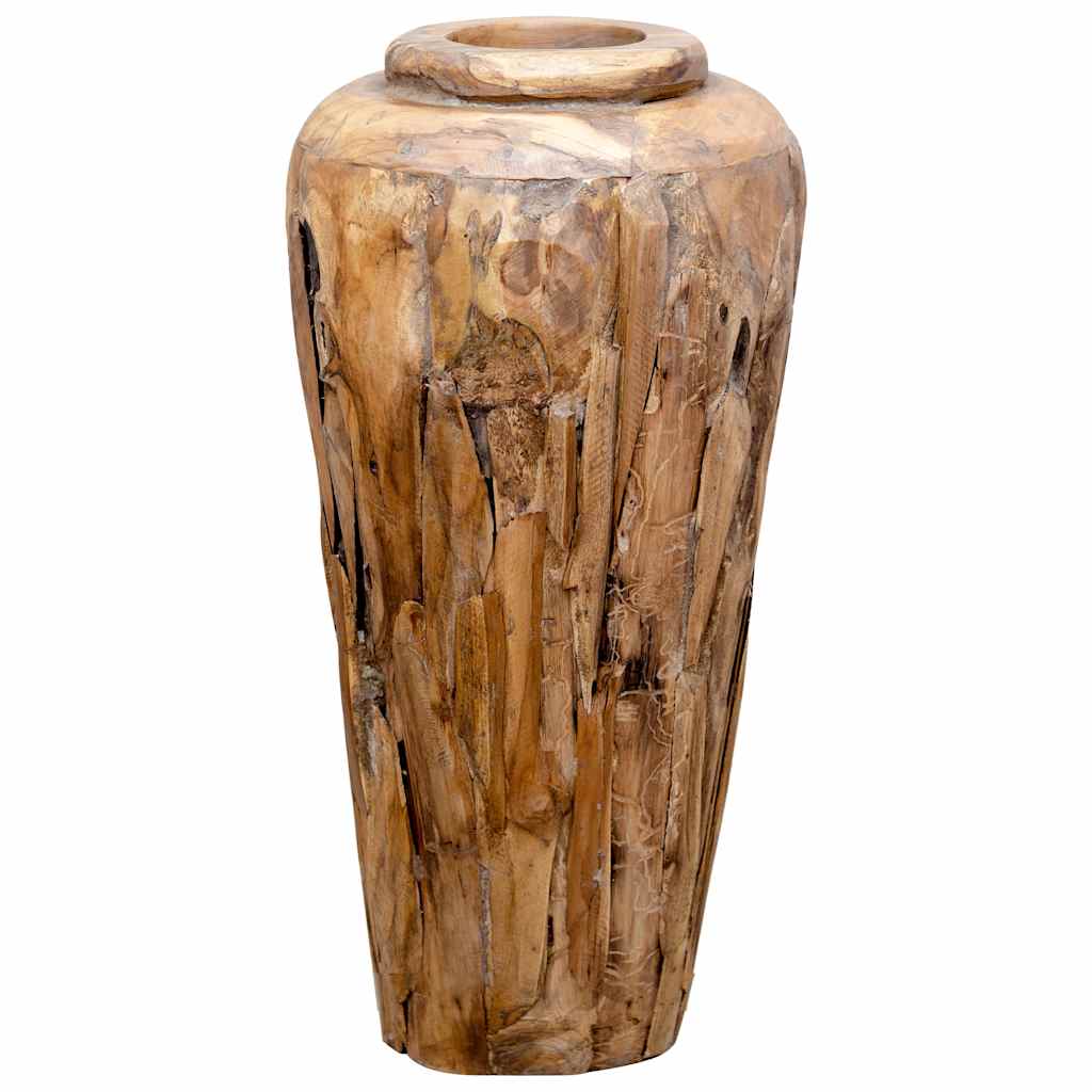Dekorativ vas 40x80 cm massiv teak